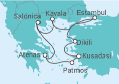 Itinerario del Crucero Tras los pasos de San Pablo - Celestyal Cruises