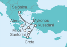 Itinerario del Crucero Egeo idílico - Celestyal Cruises