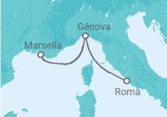 Itinerario del Crucero Italia - MSC Cruceros