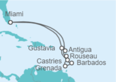 Itinerario del Crucero Guadalupe, Santa Lucía, Barbados, Antigua Y Barbuda - Oceania Cruises