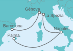 Itinerario del Crucero Italia - MSC Cruceros