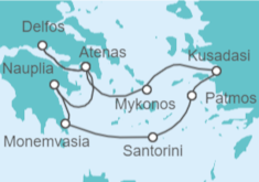 Itinerario del Crucero Desde Pireo (Atenas) a Piran - WindStar Cruises