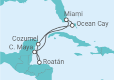 Itinerario del Crucero Caribe Occidental - MSC Cruceros