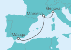 Itinerario del Crucero Francia - MSC Cruceros