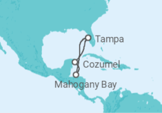 Itinerario del Crucero México - Carnival Cruise Line