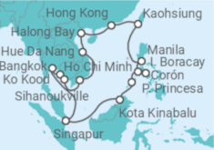 Itinerario del Crucero Filipinas, Malasia, Singapur, Tailandia, Camboya, Vietnam - Seabourn