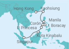 Itinerario del Crucero Filipinas, Malasia - Seabourn