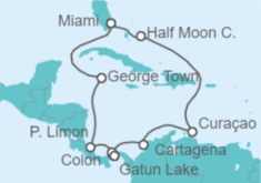 Itinerario del Crucero Canal de Panamá - Holland America Line