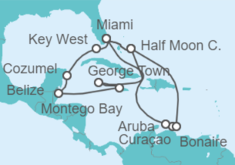 Itinerario del Crucero Descubre el Caribe - Holland America Line