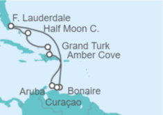 Itinerario del Crucero Caribe Oriental - Holland America Line