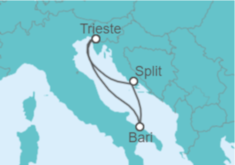 Itinerario del Crucero Italia y Croacia - Costa Cruceros