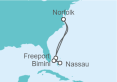 Itinerario del Crucero Bahamas - Carnival Cruise Line