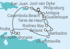 Itinerario del Crucero Desde Bridgetown (Barbados) a Philipsburg (St. Maarten) - Seabourn