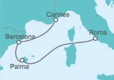 Itinerario del Crucero España - MSC Cruceros