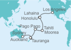 Itinerario del Crucero De Sydney a Los Ángeles - Princess Cruises