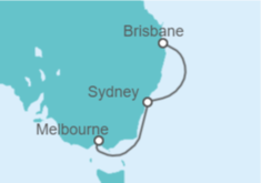 Itinerario del Crucero Mini Crucero: Australia Vacaciones en el Mar - Princess Cruises