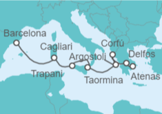 Itinerario del Crucero Italia, Grecia - WindStar Cruises