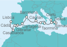 Itinerario del Crucero Desde Piran a Lisboa - WindStar Cruises