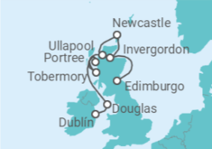 Itinerario del Crucero Reino Unido - WindStar Cruises