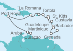 Itinerario del Crucero Desde Oranjestad (Aruba) a Bridgetown (Barbados) - Oceania Cruises