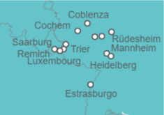 Itinerario del Crucero 5 ríos: Rin, Neckar, Meno, Mosela y Sarre - CroisiEurope