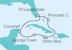 Itinerario del Crucero Caribe occidental - Princess Cruises