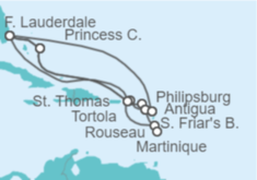 Itinerario del Crucero Experiencia Caribeña - Princess Cruises