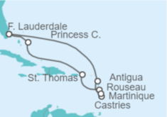 Itinerario del Crucero Caribe Oriental - Princess Cruises