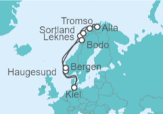 Itinerario del Crucero Noruega - AIDA