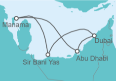 Itinerario del Crucero Emiratos Árabes - AIDA