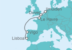 Itinerario del Crucero De Lisboa a Amsterdam - Costa Cruceros