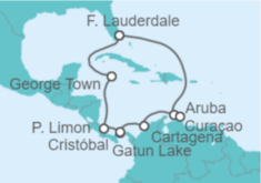 Itinerario del Crucero Caribe Occidental - Princess Cruises