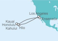 Itinerario del Crucero Hawai y México - Princess Cruises