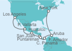 Itinerario del Crucero Canal de Panamá - Princess Cruises