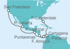 Itinerario del Crucero Canal de Panamá - Princess Cruises