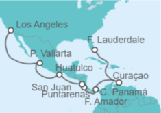 Itinerario del Crucero Canal de Panamá  - Princess Cruises