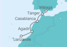Itinerario del Crucero Los esplendores del arte morisco De las llanuras andaluzas a las ciudades imperiales de Marruecos (p - CroisiMer