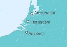 Itinerario del Crucero Crucero fluvial por Holanda, país de los tulipanes  - CroisiEurope