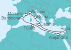 Itinerario del Crucero Sabores exóticos - Costa Cruceros