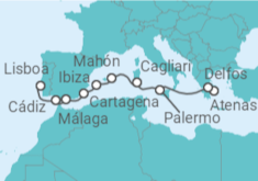 Itinerario del Crucero Grecia, Italia, España - Ponant