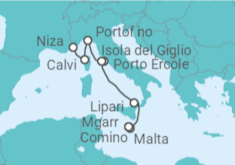 Itinerario del Crucero Malta, Italia - Ponant