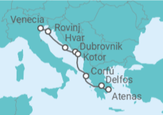 Itinerario del Crucero Croacia, Montenegro, Grecia - Ponant