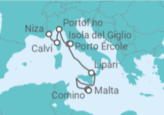 Itinerario del Crucero Italia, Malta - Ponant
