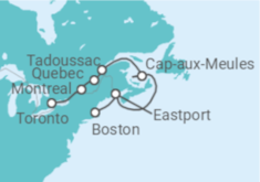 Itinerario del Crucero Canadá - Ponant