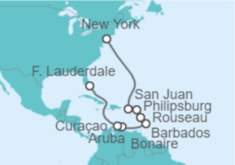 Itinerario del Crucero Islas del Caribe - Princess Cruises