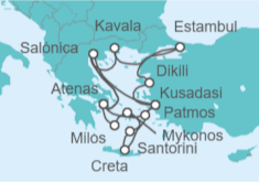 Itinerario del Crucero Grecia, Turquía, Israel, Chipre - Celestyal Cruises