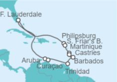 Itinerario del Crucero Festival del Caribe - Princess Cruises