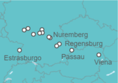 Itinerario del Crucero Disfrute del Danubio y del Rin en un crucero romántico - CroisiEurope
