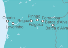 Itinerario del Crucero El valle del Duero y Salamanca (formula puerto/puerto) - CroisiEurope