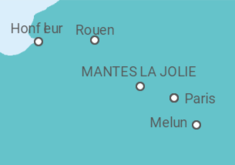 Itinerario del Crucero El Sena y sus meandros, un río único (formula puerto/puerto) - CroisiEurope